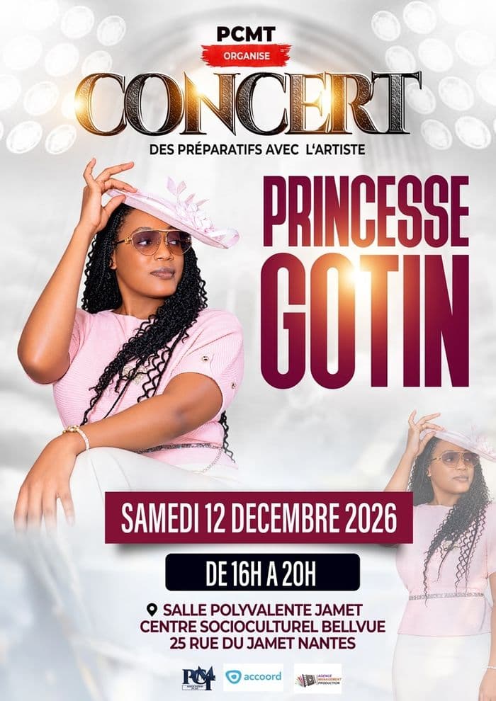Affiche, Concert des préparatifs avec Princesse Gotin