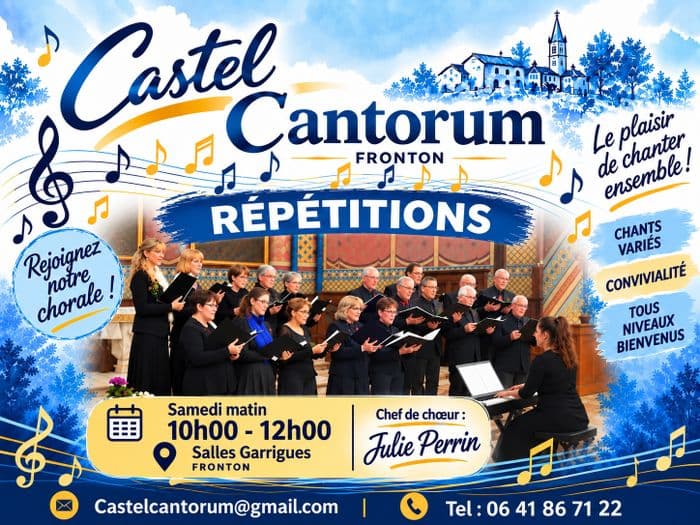 Affiche, ' Activités de la chorale Castel Cantorum '