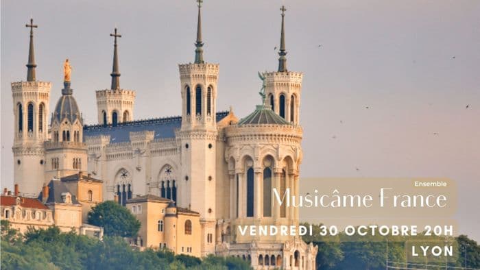 Affiche, Concert à Lyon : Bach, Vivaldi, Schubert, Rachmaninov, Saint-Saëns, Elgar, Telemann, Williams, Mansell