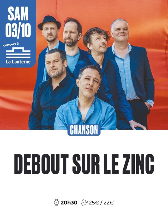 Affiche, Concert Debout sur le Zinc + 1ere partie : Justine Raphet