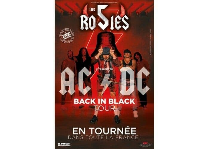 Affiche, The 5 Rosies - Tribute to AC/DC : Back in Black Tour
