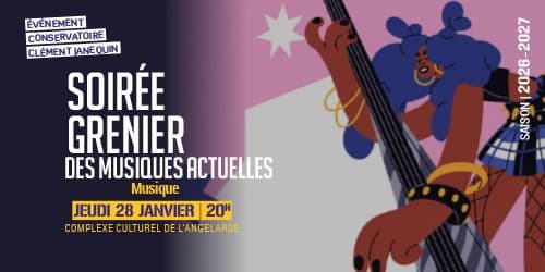 Affiche, Soirée grenier des musiques actuelles