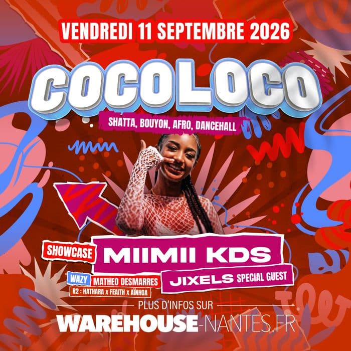 Affiche, COCOLOCO invite MIIMII KDS et JIXELS en showcase exclusif