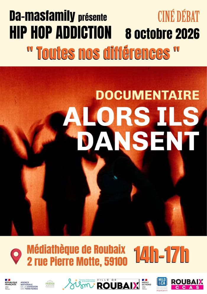 Affiche, Hip Hop addiction x Ciné débat x CCAS