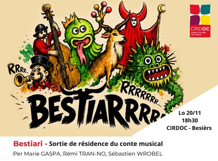 Affiche, Bestiari - Sortie de résidence du conte musical