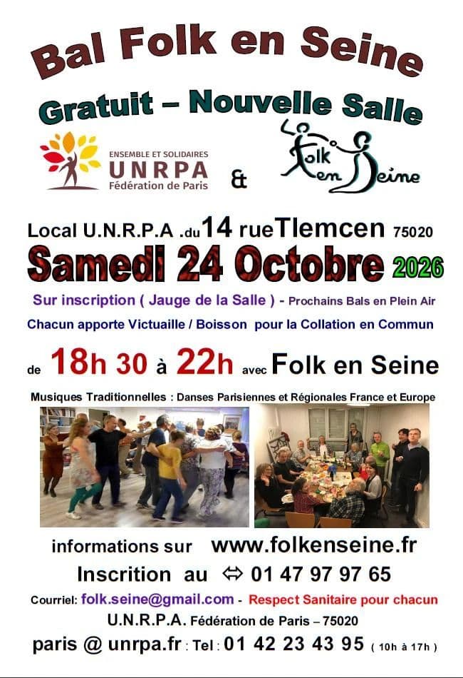 Affiche, Bal Folk - Ouverture de la Nouvelle Salle