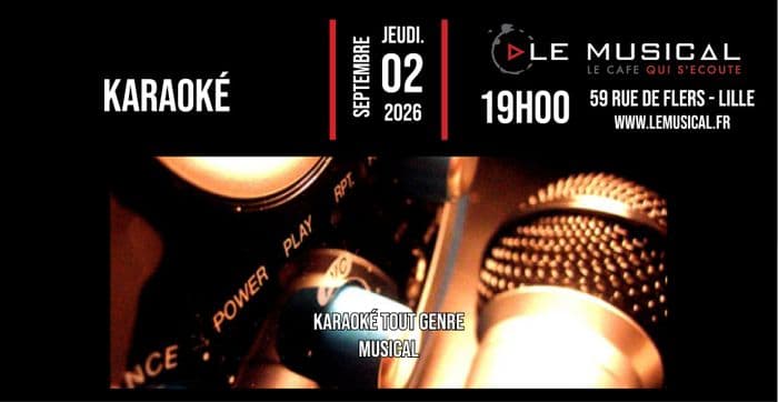 Affiche, Soirée karaoké