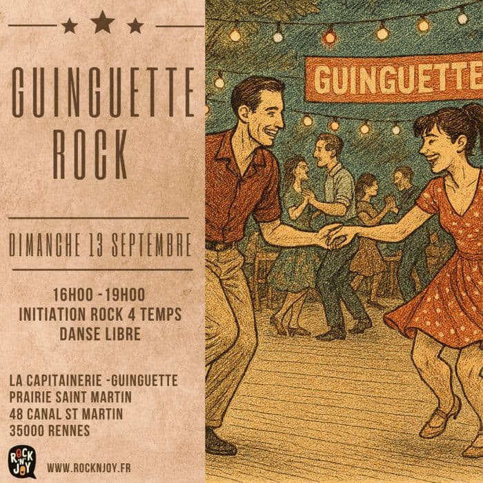 Affiche, Initiation rock 4 temps et après midi dansant rock