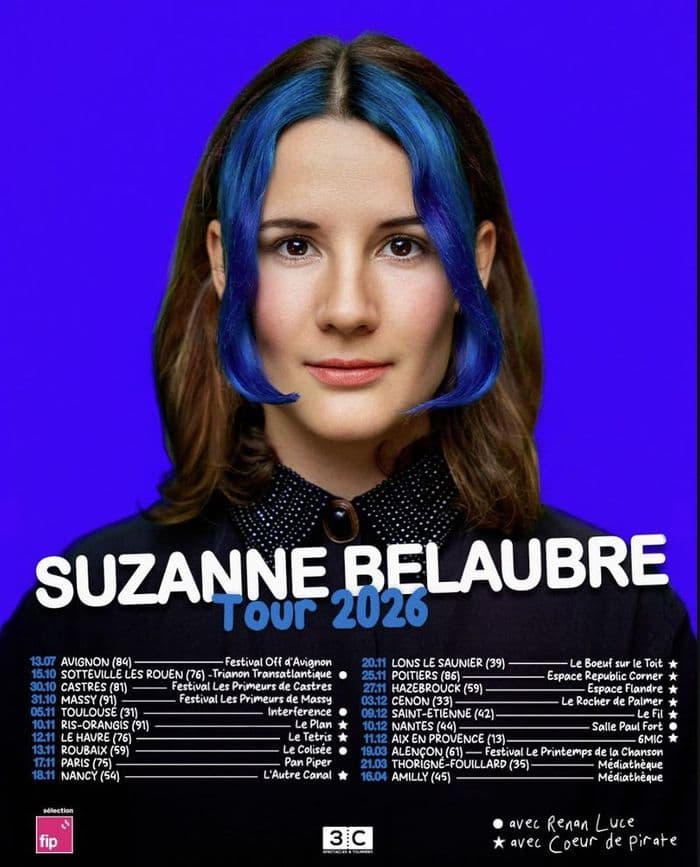 Affiche, Suzanne Belaubre en concert