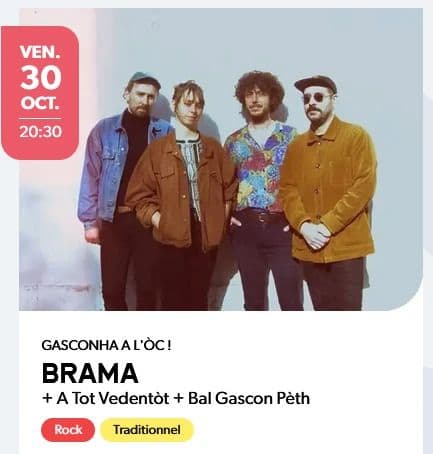Affiche, Concert BRAMA + PèTH + A Tot Vedentòt