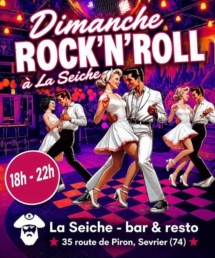 Affiche, Dimanches Rock'n'Roll à La Seiche