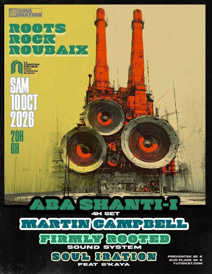 Affiche, Roots Rock Roubaix #2 avec Soul Iration