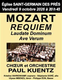 Affiche, Requiem de Mozart, Laudate Dominum, Ave verum