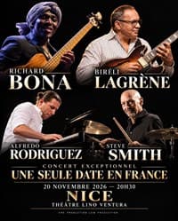 Affiche, Richard Bona + Bireli Lagrene + Alfredo Rodriguez + Steve Smith