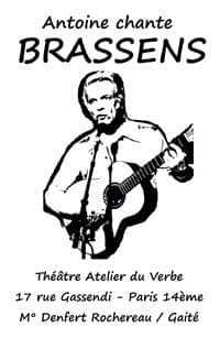 Affiche, Antoine chante Brassens (l'intégrale)