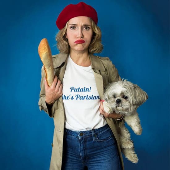 Affiche, Julie Collas dans Oh my God she's Parisian au Théâtre BO Saint-Martin
