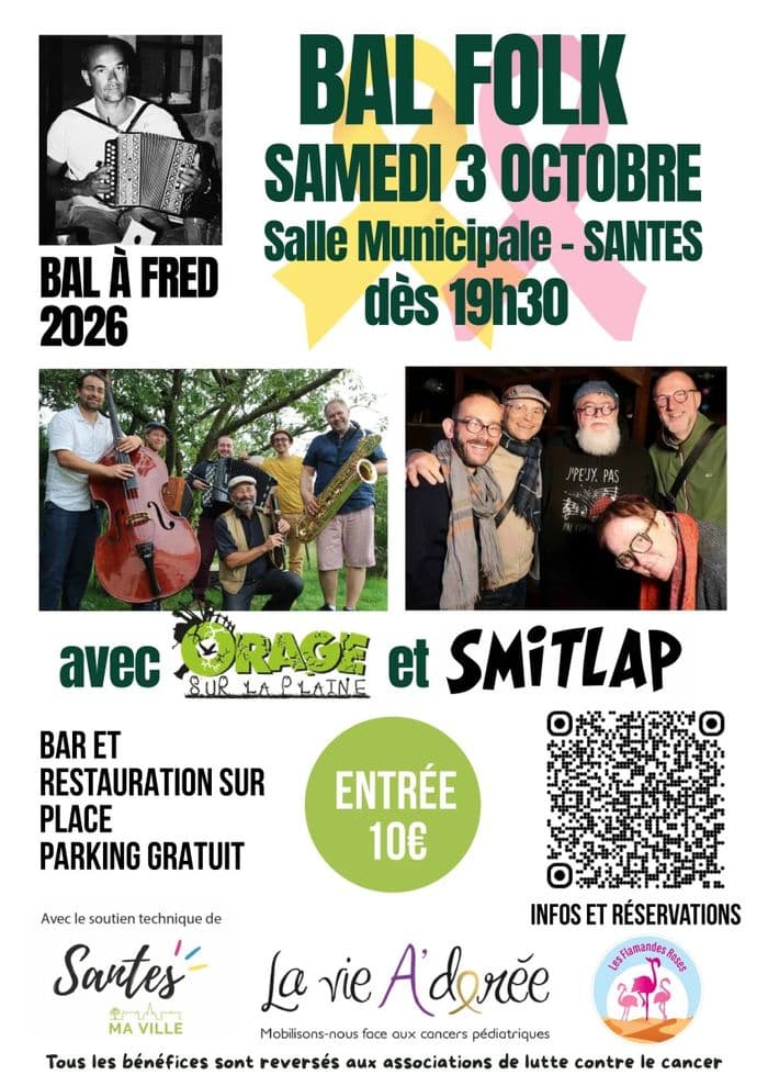 Affiche, Bal à Fred bal Folk