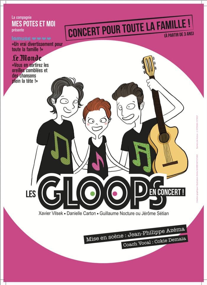 Affiche, Les Gloops en concert !
