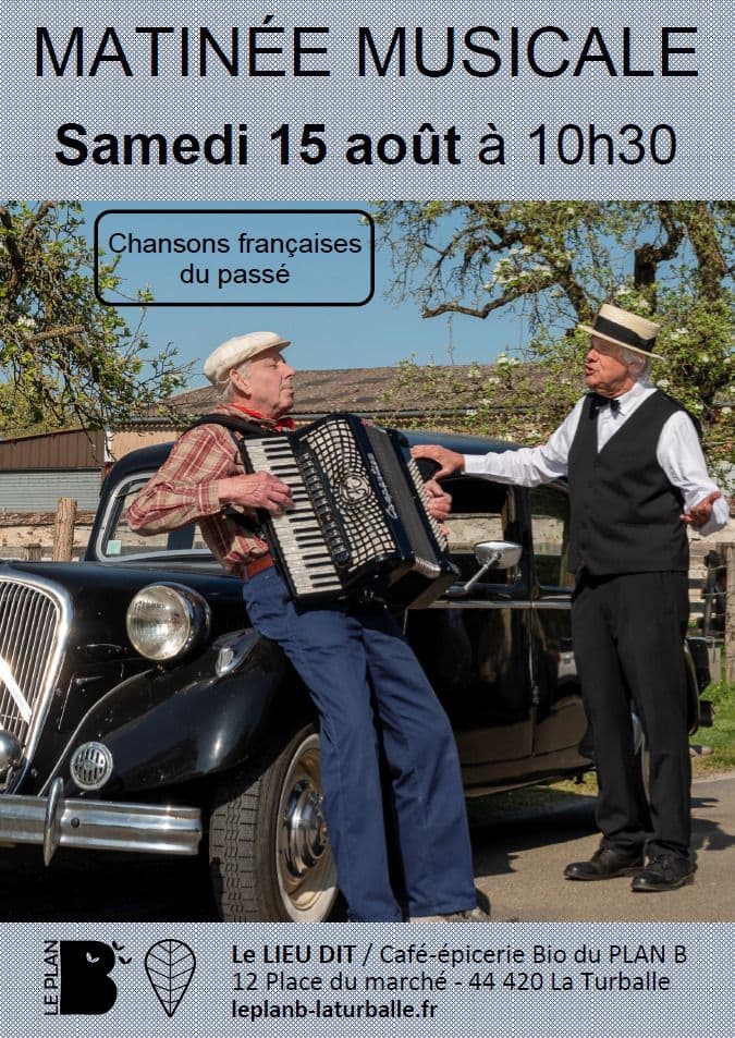 Affiche, Matinée musicale : Chez Gégène