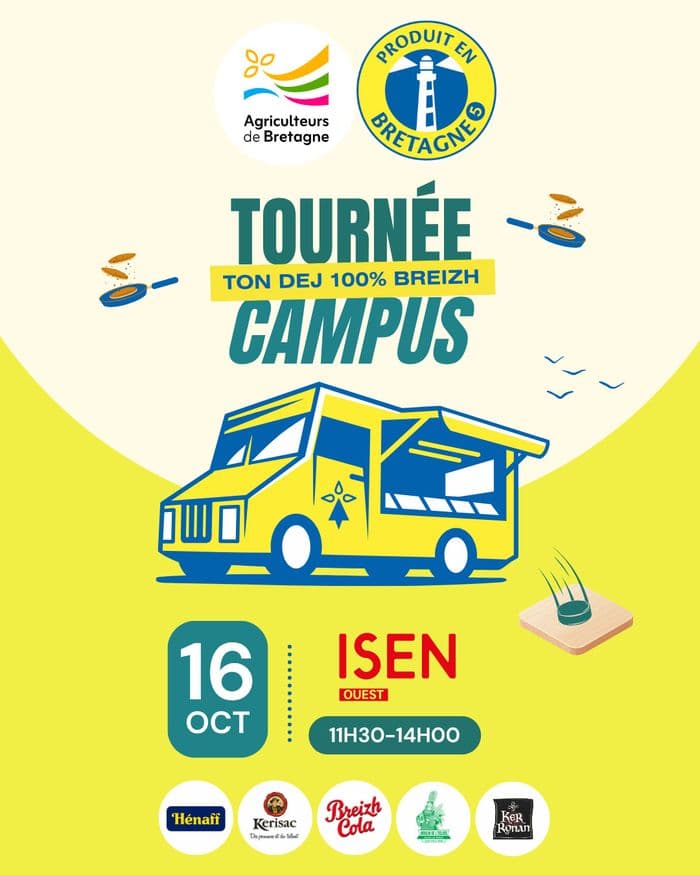 Affiche, Tournée des campus 2026 : à la rencontre des étudiants bretons !