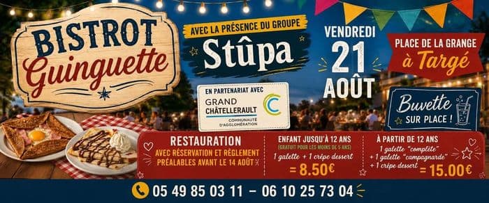 Affiche, bistrot guinguette