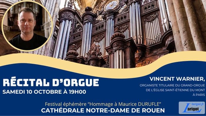 Affiche, Récital d'orgue