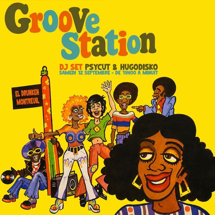 Affiche, 📻 Groove Station // DJ SET : Psycut & Hugodisko 📻