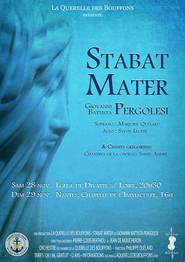 Affiche, Concert : Stabat Mater, de Pergolese