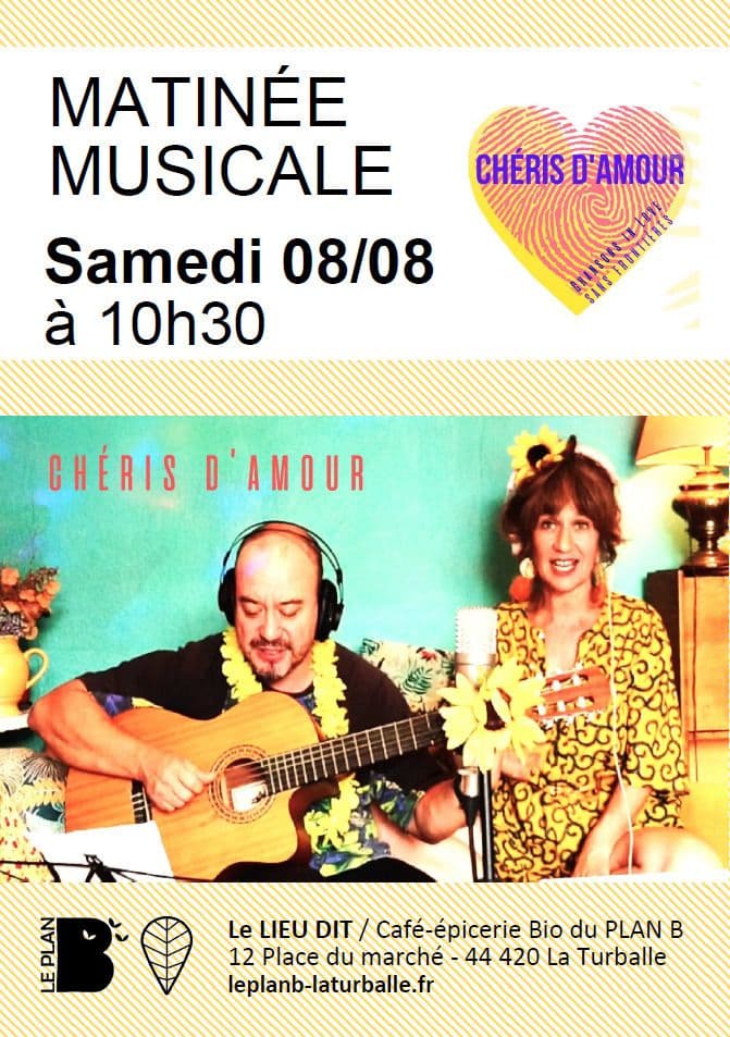 Affiche, Matinée musicale avec Chéris d'amour
