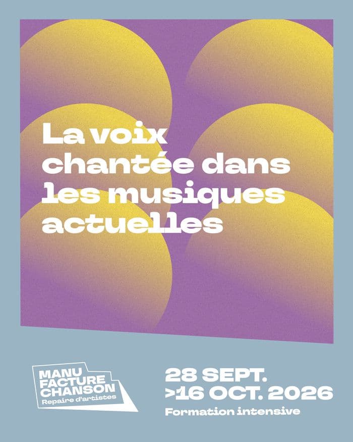 Affiche, Stage - La voix chantée dans les Musiques Actuelles – Parcours intensif