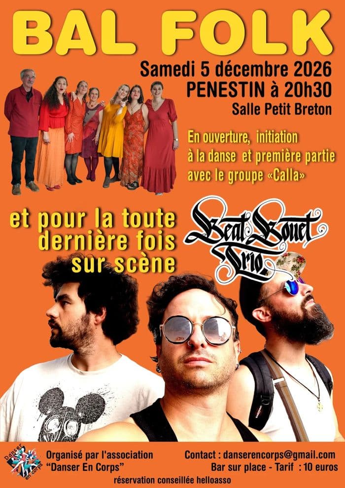 Affiche, Bal folk à Penestin