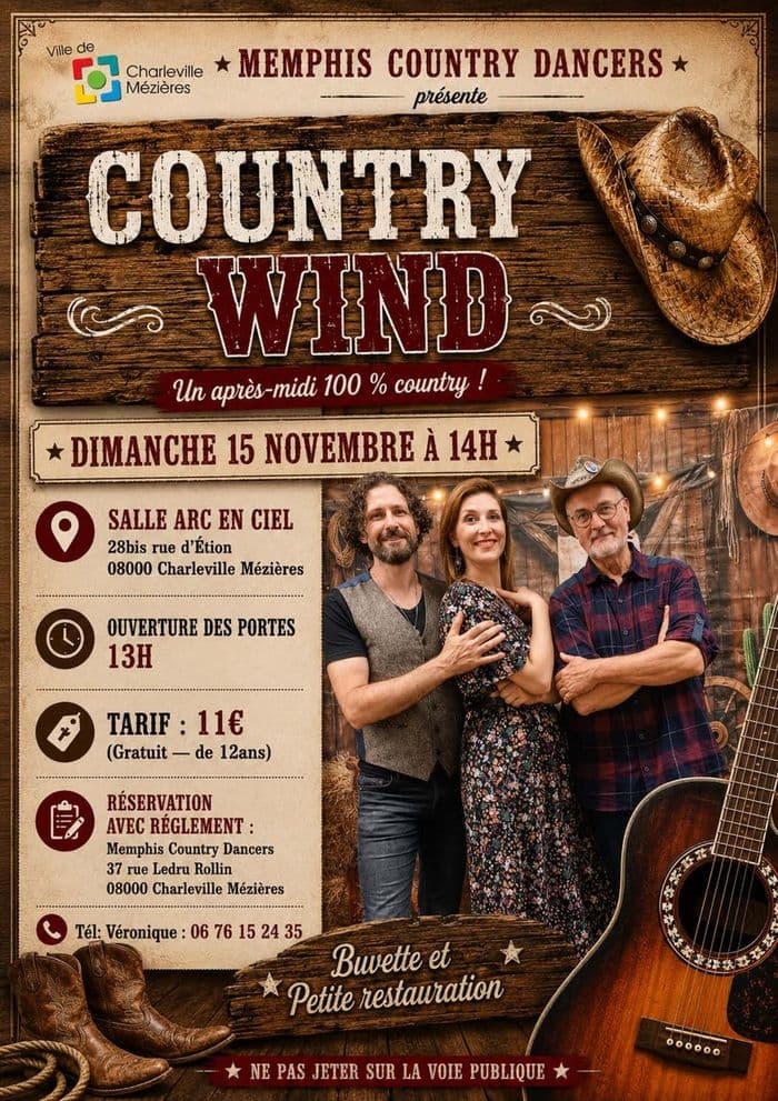 Affiche, Bal country wind