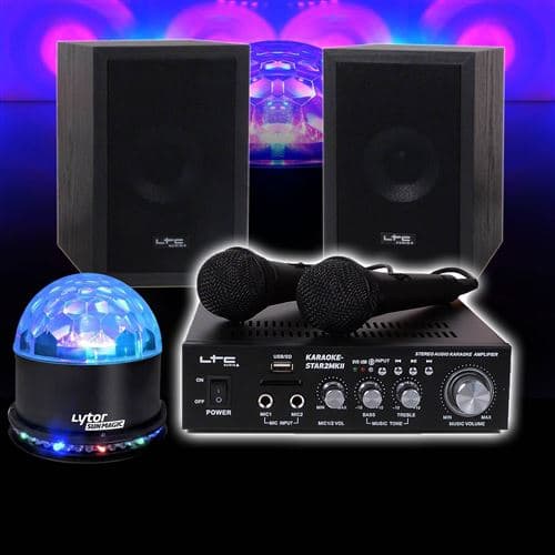 Ibiza Light Karaoké enfant 2x50W STAR2MKII + Sunmagic RVB