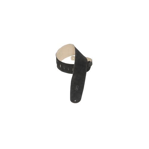 Levy's Leathers Levy s MS4-BLK Sangle en daim pour guitare basse Black