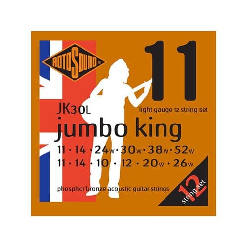 Rotosound JK30L Jumbo king phosphore bronze guitare acoustique Light