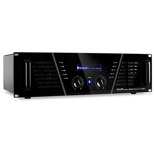 Ibiza Sound Amplificateur de sonorisation 2 x 600W AMP800