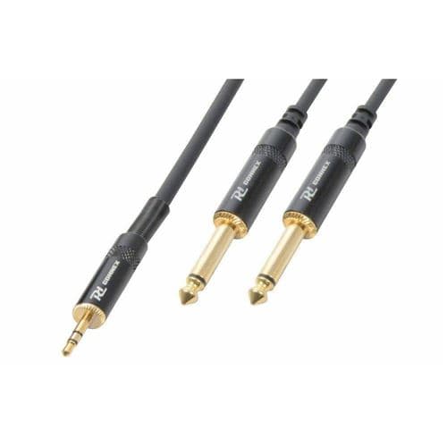 Power Dynamics PD Connex Câble Audio Cordon Jack 3,5 Mâle Stéréo/2x