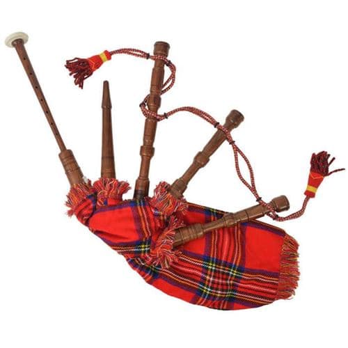 VIDAXL Cornemuse écossaise Great Highland d enfants tartan rouge 70057