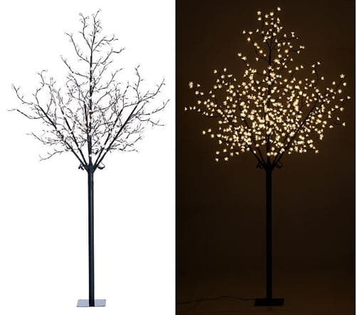 Lunartec Arbre lumineux 250 cm avec 600 fleurs LED