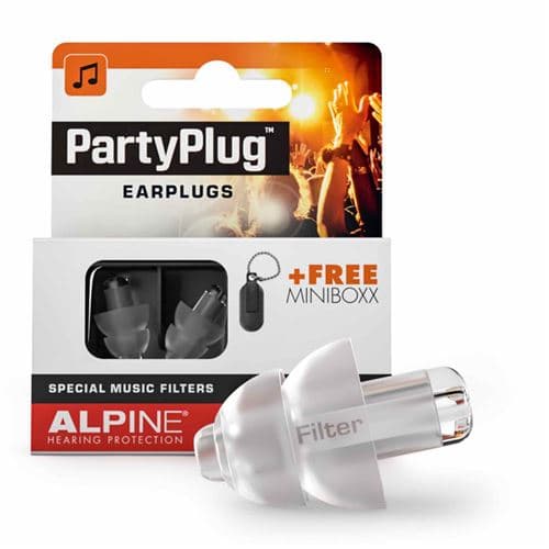 Alpine bouchons d oreilles PartyPlug 12 mm thermoplastique transparent