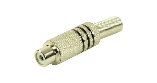 Plugger connecteur rca femelle noir