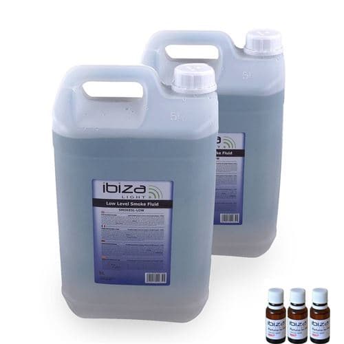 Ibiza Light 10l de liquide smoke 10l low grosse fumee epaisse pour machine à fumée 3 parfums tropico/menthe/fruits rouges