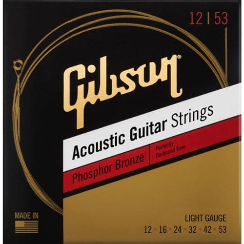 Gibson Accessories SAG-PB12 Phosphor Bronze Light 12-53