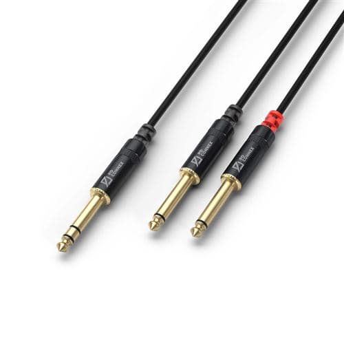Power Dynamics PD Connex Câble Audio Cordon Jack 6,35 Mâle Stéréo/2x