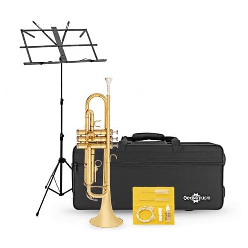 Gear4Music Trompette Sib Kit Débutant Professionnel, Adultes