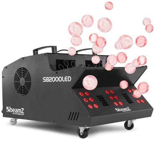 BEAMZ SB2000LED Bulles, 2000W, 18x LED RGB, Réservoir 1,4 L, Mode DMX