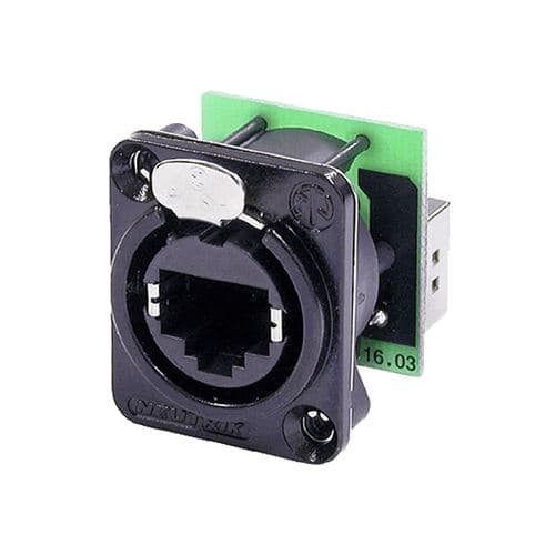 Neutrik NE8FDP-B Embase châssis RJ45 Type D Noir