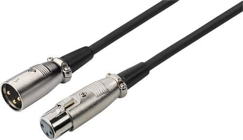IMG Stage Line mec-190/sw xlr-kabel dmx/mikrofonkabel 2m schwarz