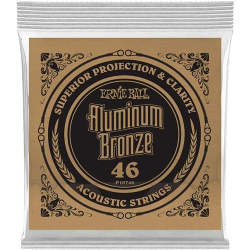 Ernie Ball 10746 au détail Aluminium Bronze Filé rond 046