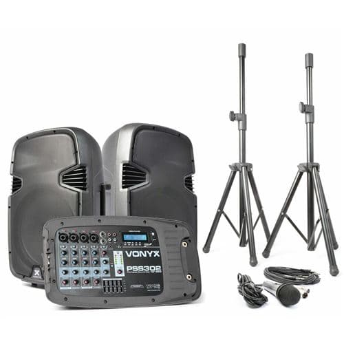Vexus Vonyx PSS302 Sono Portable 10 SD/USB/MP3/BT avec
